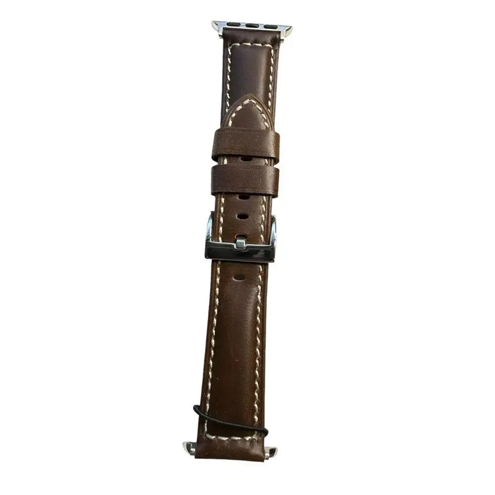 Geniuine dark brown Leather band